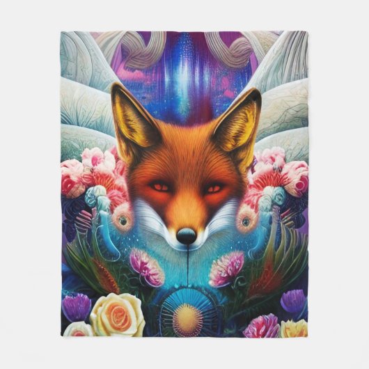 Couverture Polaire Foxy & Floral (Devant)