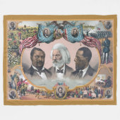 Couverture Polaire Fr3d3rick Bailey Douglass avec Black Abolitionnist (Devant (Horizontal))