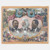 Couverture Polaire Fr3d3rick Bailey Douglass avec Black Abolitionnist (Devant (Horizontal))