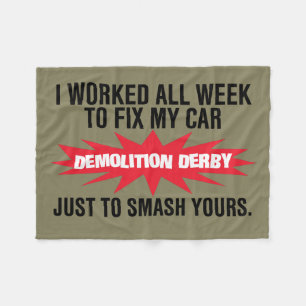 Couverture Polaire Fracas de Derby de démolition votre voiture