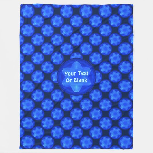 Couverture Polaire Fractal Bluestar (Devant)