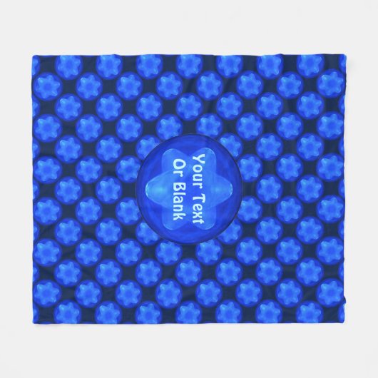 Couverture Polaire Fractal Bluestar (Devant (Horizontal))