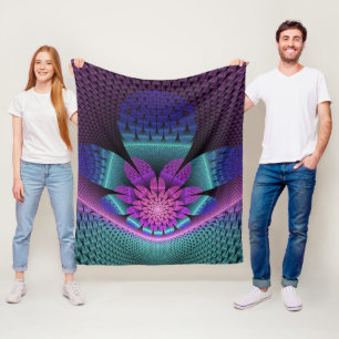 Couverture Polaire Fractal Imaginaire coloré à motif inhabituel