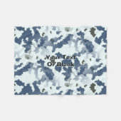 Couverture Polaire Fractal Winter Camouflage (Devant (Horizontal))