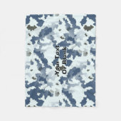 Couverture Polaire Fractal Winter Camouflage (Devant)