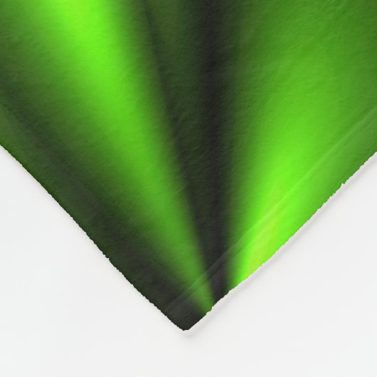 Couverture Polaire Fractale au néon d'abrégé sur vert (Coin)