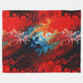 Couverture Polaire Fractale de feu indigène (Devant (Horizontal))