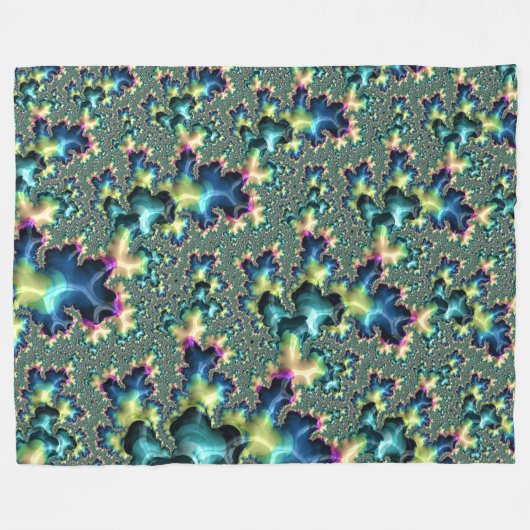 Couverture Polaire Fractale funky (Devant (Horizontal))