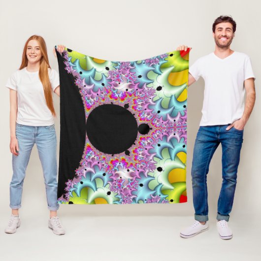 Couverture Polaire Fractale Mandelbrot multicolore (En situation)