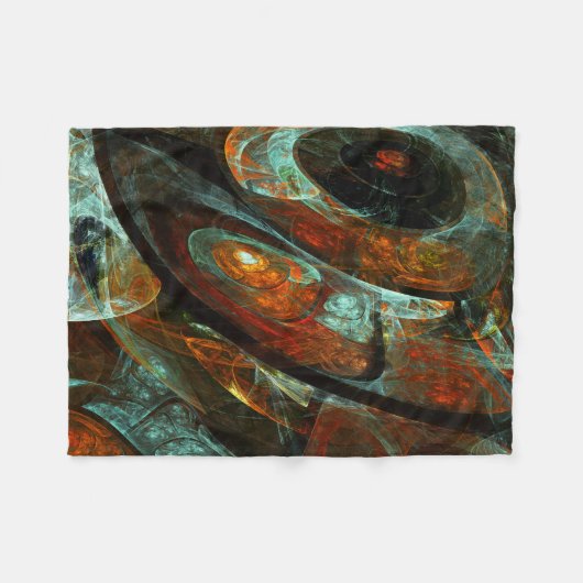 Couverture Polaire Fractionner l'art Abstrait (Devant (Horizontal))