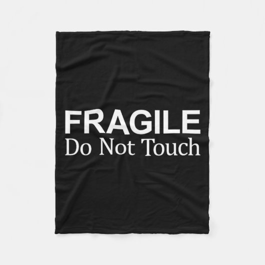 Couverture Polaire Fragile - Do Not Touch - (Devant)