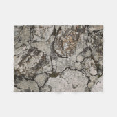 Couverture Polaire Fragment de pierre noir et gris (Devant (Horizontal))