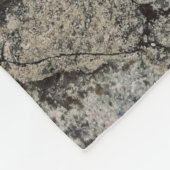 Couverture Polaire Fragment de pierre noir et gris (Coin)