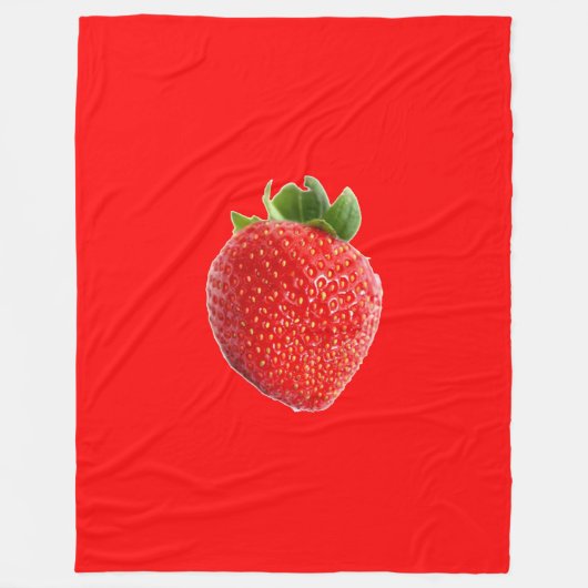 Couverture Polaire Fraise d'été (Devant)