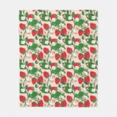 Couverture Polaire Fraise d'été en rose (Devant)