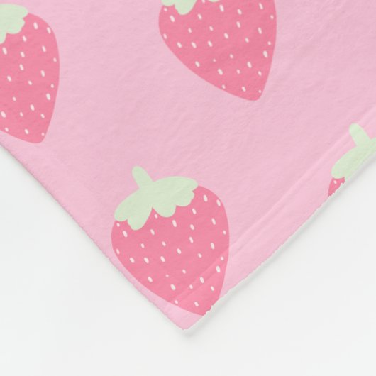 Couverture Polaire Fraise Kawaii  (Coin)
