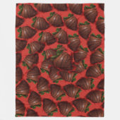 Couverture Polaire Fraises couvertes de chocolat (Devant)