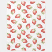 Couverture Polaire Fraises Fruits Rouges (Devant)