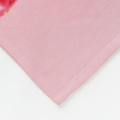 Couverture Polaire Fraises Rouges Dans Un Bowl Rose Photo Avec Nom (Coin)