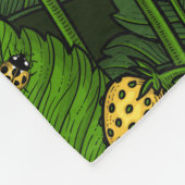 Couverture Polaire Fraises sauvages, jaunes et vertes (Coin)