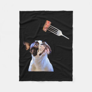 Couverture Polaire Français Bulldog Cartogramme Filtre Steak Diner Fu