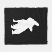 Couverture Polaire français bulldog | frenchie cadeau mignon (Devant (Horizontal))