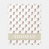 Couverture Polaire Français personnalisé (masqué) (Devant)