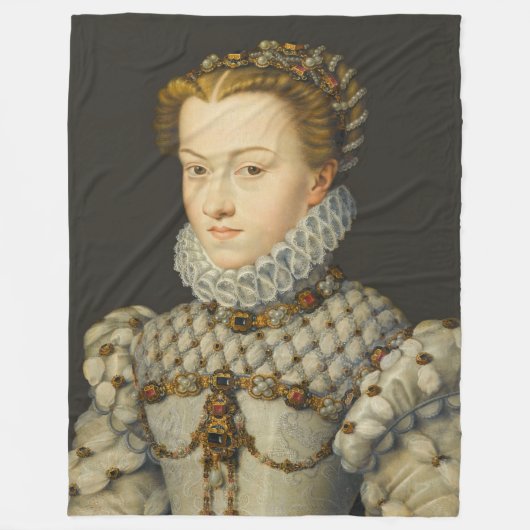 Couverture Polaire Francois Clouet - Elisabeth d'Autriche (Devant)