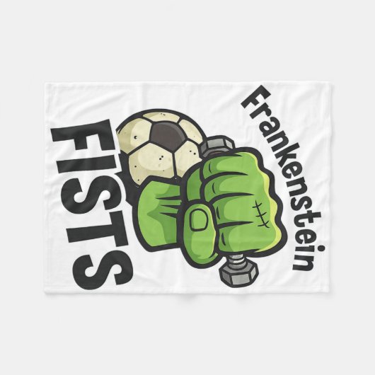 Couverture Polaire Frankenstein Fists Funny Soccer Stuff  (Devant (Horizontal))