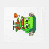 Couverture Polaire Frankenstein Toon (Devant (Horizontal))