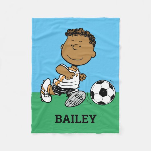 Couverture Polaire Franklin Jouer Au Football (Devant)