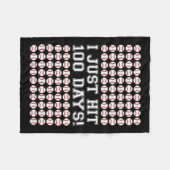 Couverture Polaire Frappe 100 Jours De Baseball Scolaire Garçons 100è (Devant (Horizontal))