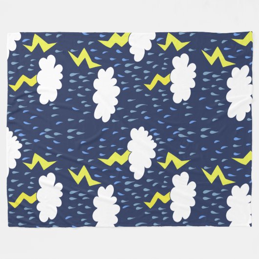 Couverture Polaire Frappes de foudre orage (Devant (Horizontal))