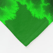 Couverture Polaire Frappes de foudre verte Alien en Pitch noir (Coin)