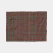 Couverture Polaire Fraser de Lovat Rouge et bleu Reproduction Tartan (Devant (Horizontal))