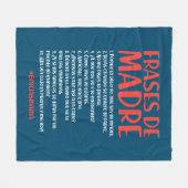 Couverture Polaire Frases de Madre (Devant (Horizontal))