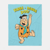 Couverture Polaire Fred Flintstone Yabba-Dabba Doo ! (Devant)