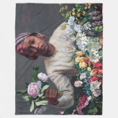 Couverture Polaire Frédéric Bazille - Jeune femme aux pivoines (Devant)