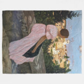 Couverture Polaire Frederic Bazille - La robe rose (Devant (Horizontal))