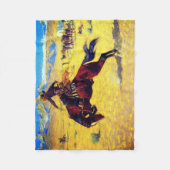 Couverture Polaire Frederic Remington Un matin froid sur la chaîne (Devant)