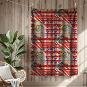 Couverture Polaire Freedom Blanket Eagle and Flag for Independence