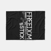 Couverture Polaire Freedom Stick Ar-15 Propriétaire Droits d'armes Pa (Devant (Horizontal))