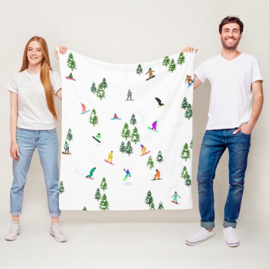 Couverture Polaire Freeride Snowboarder Illustration de snowboard (En situation)