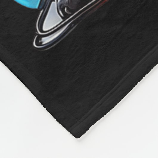 Couverture Polaire French Bulldog Dog Christmas Lights Santa Hat Dog (Coin)