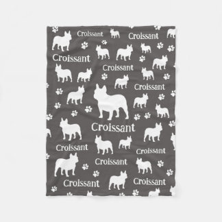 Couverture Polaire French Bulldog Personnalisé Dog Blanket Frenchie