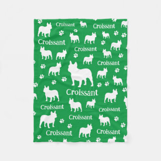 Couverture Polaire French Bulldog Personnalisé Dog Blanket Frenchie