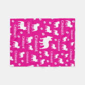 Couverture Polaire French Bulldog Personnalisé Dog Blanket Frenchie (Devant (Horizontal))