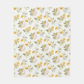 Couverture Polaire French Country Lemon Pattern Fleece Blanket (Devant)