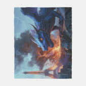 Couverture Polaire French Fries, Quelqu'Un ? Dragon Art (Devant)