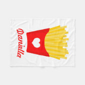 Couverture Polaire French Fry Love (Devant (Horizontal))